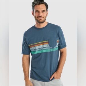 JOHNNIE-O Allton Graphic Short Sleeve Crewneck T-Shirt Men’s sz Large